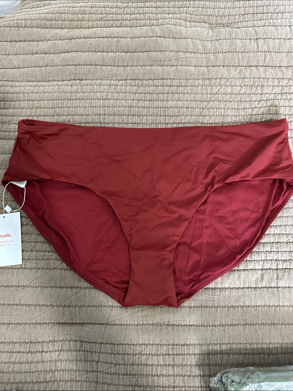 Andie Red Bikini Bottoms